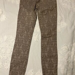 Free People Brown Skinny Jeans